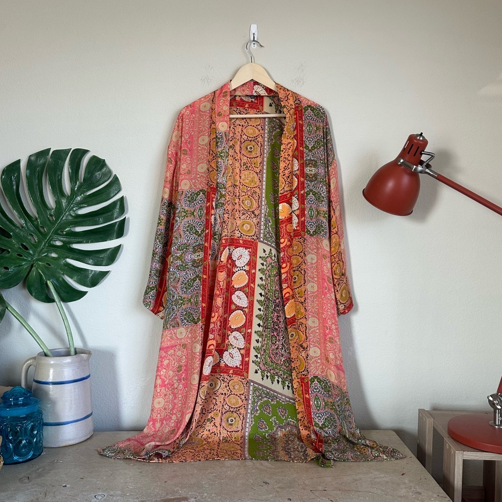Tolani Patchwork Kimono Duster - image 1